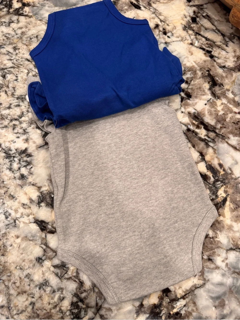 MLB Los Angeles Dodgers Gray & Royal Blue Lil' Fan Baby One-Piece Set